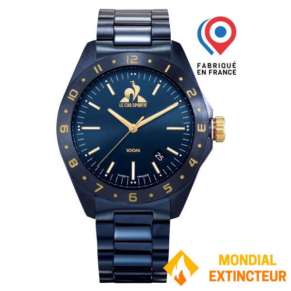 Le Coq Sportif - Montre homme Coq d’Or - Acier - Bleu