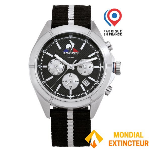 Le Coq Sportif - Montre homme Essentiel - Nylon - Noir