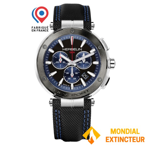 Herbelin - Montre homme Newport 43 mm bleu