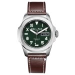 Eden Park - Montre homme Sport cuir marron 43 mm