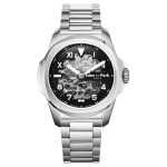 Eden Park - Montre homme Sport Skeleton acier argenté 43mm