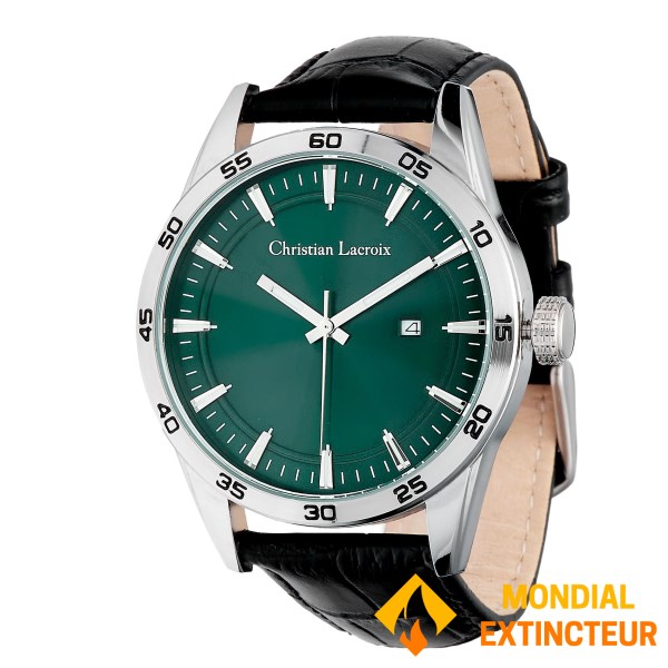 Christian Lacroix - Montre Tempus noir/ vert