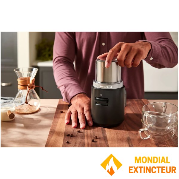 KitchenAid - Moulin à café sans fil KITCHENAID GO noir mat