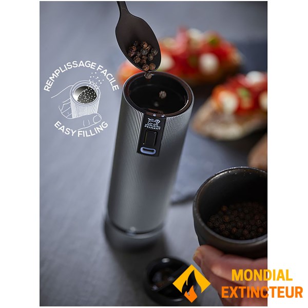 Peugeot PSP - Moulin à sel électrique Line rechargeable - 15 cm
