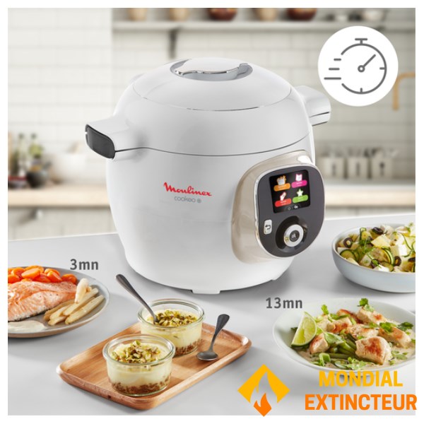 Moulinex - Multicuiseur intelligent Cookeo+ 180 recettes Blanc