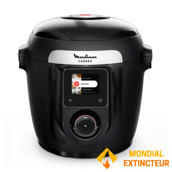 Moulinex - Multicuiseur intelligent Cookeo 9-en-1 Noir + Extra