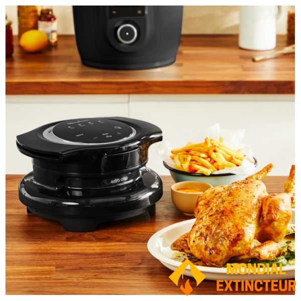 Moulinex - Multicuiseur intelligent Cookeo 9-en-1 Noir + Extra