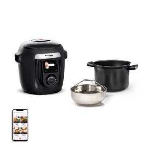 Moulinex - Multicuiseur intelligent Cookeo Wi-Fi 9-en-1 noir