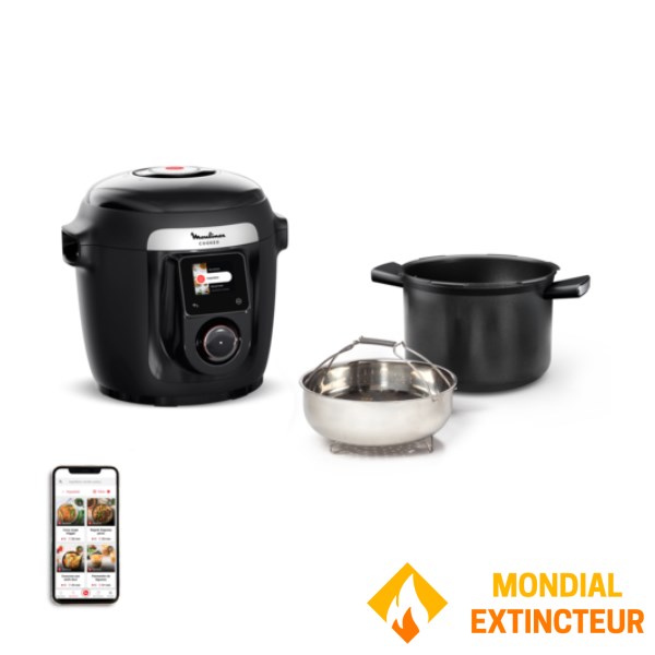 Moulinex - Multicuiseur intelligent Cookeo Wi-Fi 9-en-1 noir