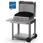 Le Marquier - Pack plancha Amalia 360 inox + Chariot + Couvercle