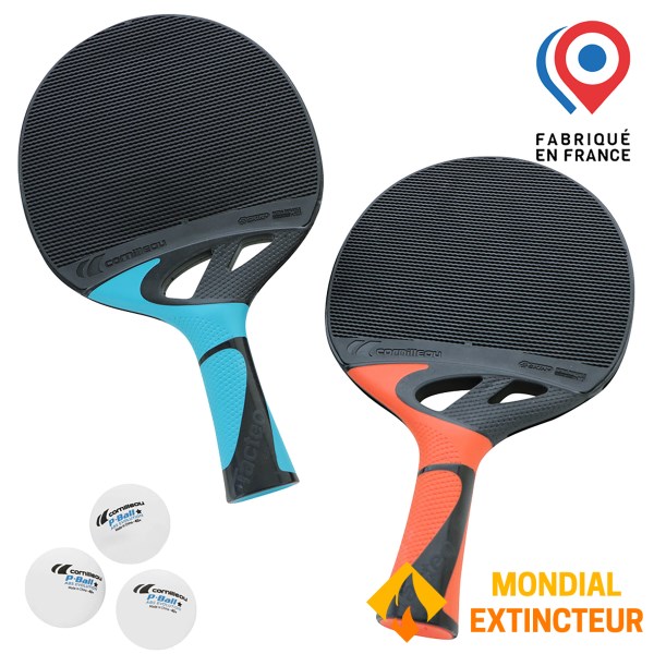 Cornilleau - Pack Raquettes Ping Pong TACTEO Pack Duo