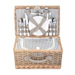 Livoo - Panier pique nique Pour 4 personnes en osier