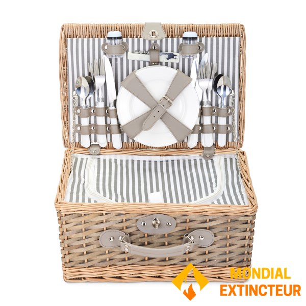 Livoo - Panier pique nique Pour 4 personnes en osier