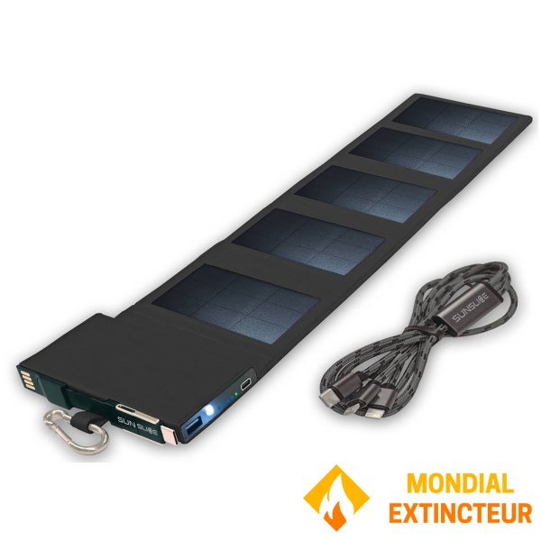 Toad - Panneau solaire pliable Photon B 4000 mAh - Noir