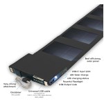 Toad - Panneau solaire pliable Photon B 4000 mAh - Noir