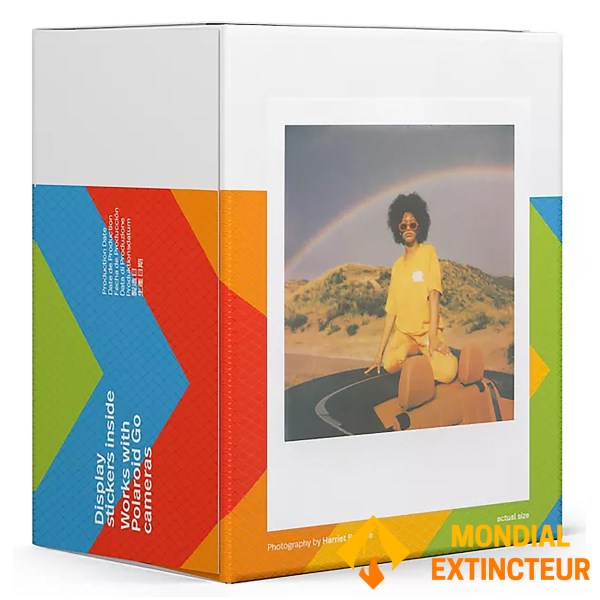 Polaroid - Papier photo Polaroid Go cadre blanc - 16 feuilles