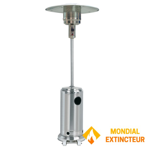 Wilsa - Parasol chauffant Aura - gaz - inox