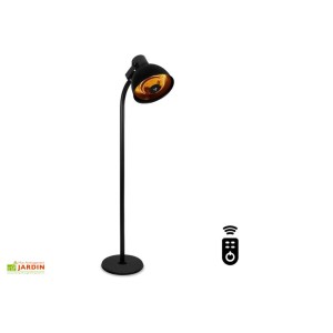 Wilsa - Parasol chauffant Lumina - télécommandé noir