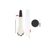 Fatboy - Parasol Pensol Ø 350 cm Crème avec base 