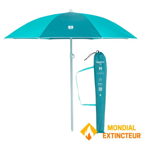 Decathlon - Parasol de plage  PARUV 160 - Bleu vert