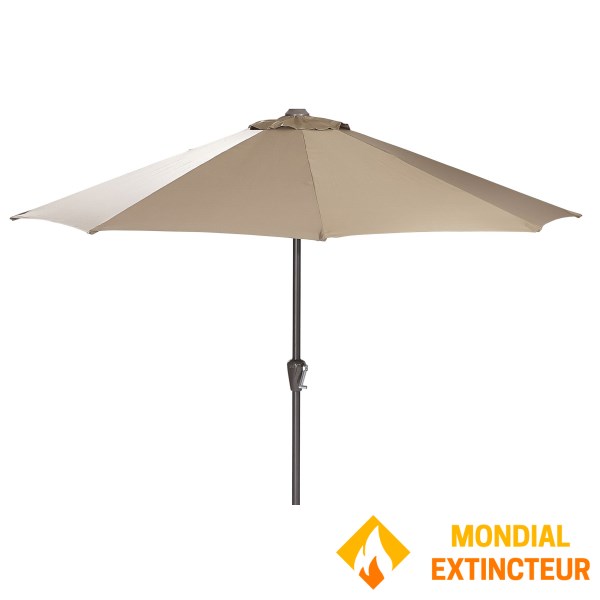 Wilsa - Parasol rond Classic 270 cm beige