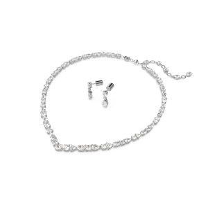 Swarovski - Parure Mesmera Blanc, Métal rhodié
