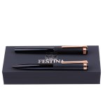 Festina - Parure de stylo Prestige or rose et navy