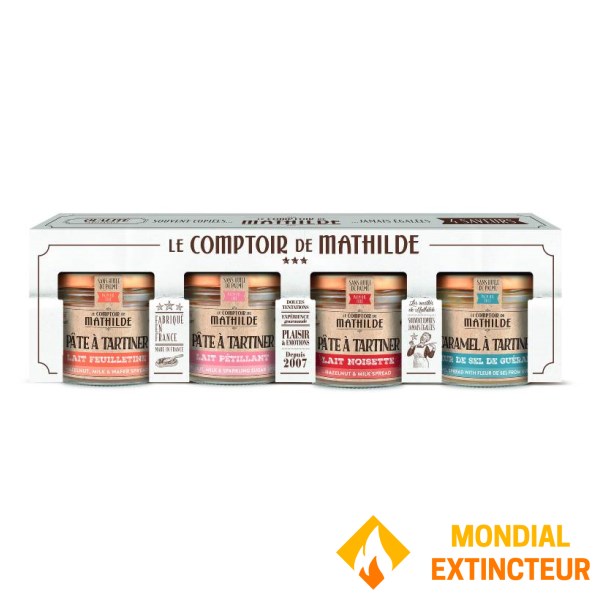 Comptoir de Mathilde - Pâtes à tartiner Coffret de 4 saveurs