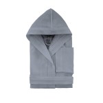 Jalla - Peignoir à capuche COUTURE EPONGE galet M