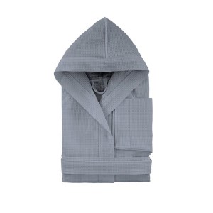 Jalla - Peignoir à capuche COUTURE EPONGE galet M