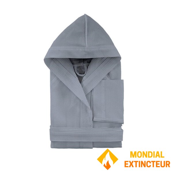 Jalla - Peignoir à capuche COUTURE EPONGE galet XL