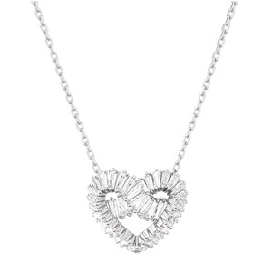 Swarovski - Pendentif Matrix coeur blanc