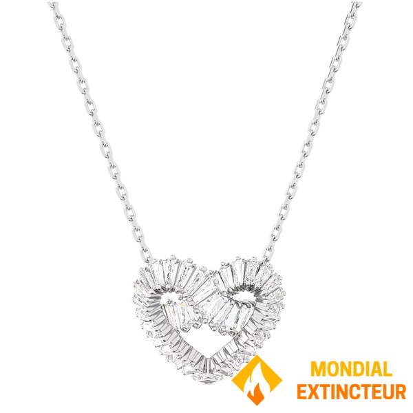 Swarovski - Pendentif Matrix coeur blanc