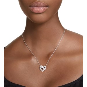 Swarovski - Pendentif Matrix coeur blanc