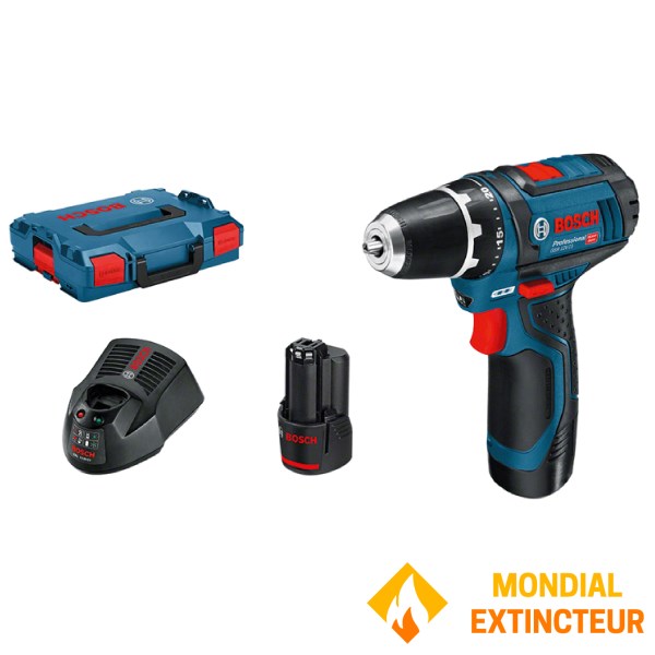 Bosch - Perceuse visseuse GSR12V-15 sans fil - Pack 2 batteries