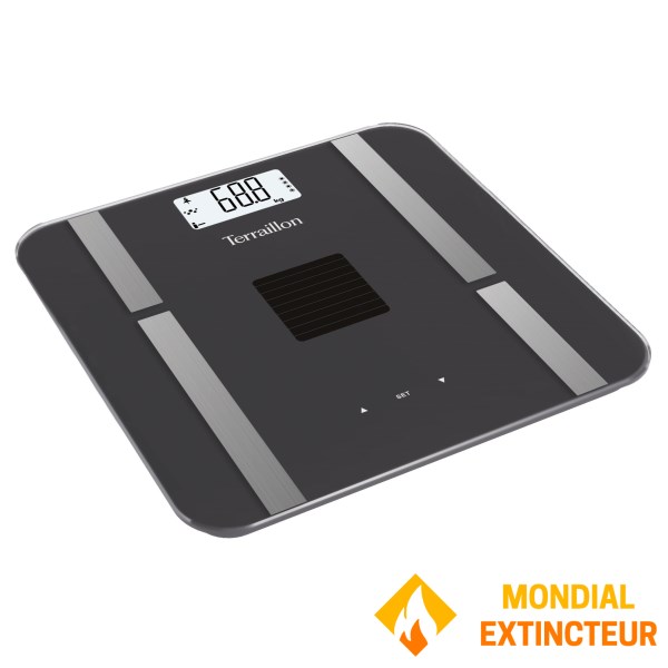 Terraillon - Pèse-personne SUN POWER FIT - IMC - Solaire
