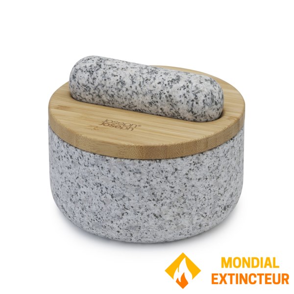 Joseph Joseph - Pilon et mortier Dash granit / bambou