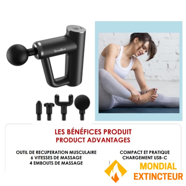 Terraillon - Pistolet de massage Fitness massager 15366