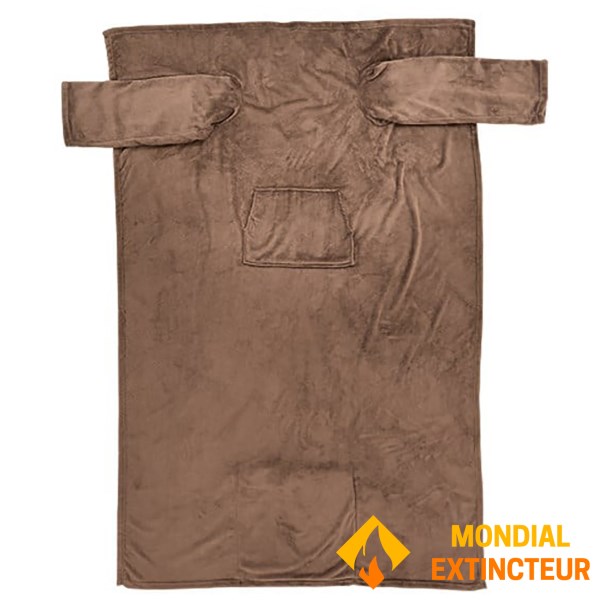 Nature et decouvertes - Plaid Polaire Recyclé - Chataigne