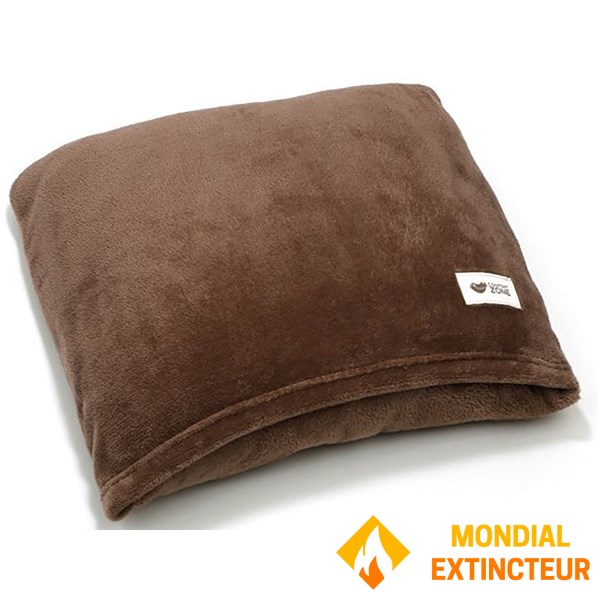 Nature et decouvertes - Plaid Polaire Recyclé - Chataigne