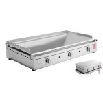 Planet - Plancha Chef 80 lisse +couvercle à charnières