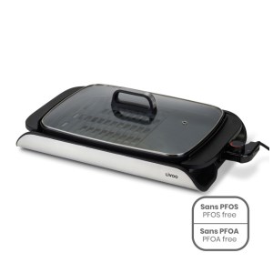 Livoo - Plancha Grill avec couvercle