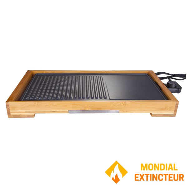 Little Balance - Plancha grill 2 en 1 Happy plancha Bambou 