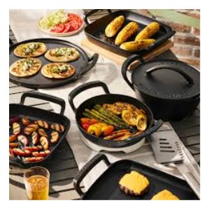 Le Creuset - Plancha rectangulaire Barbecue 40 cm