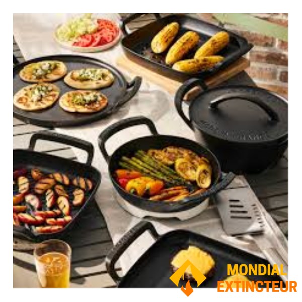 Le Creuset - Plancha rectangulaire Barbecue 40 cm