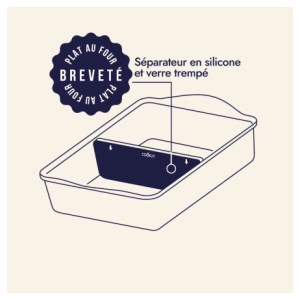 Cookut - Plat à four L'incroyable ajustable Perle