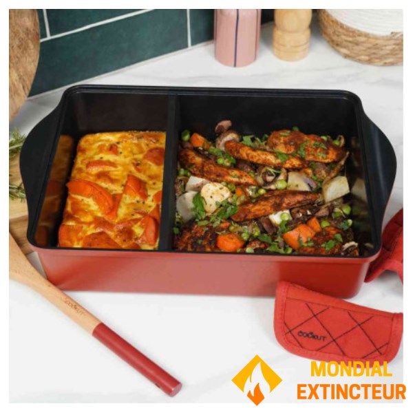 Cookut - Plat à four L'incroyable ajustable rouge passion