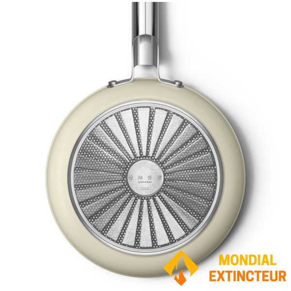 Smeg - Poële 20cm Esthétique Années 50 crème mat