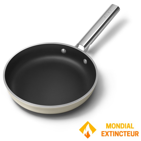 Smeg - Poële 20cm Esthétique Années 50 crème mat