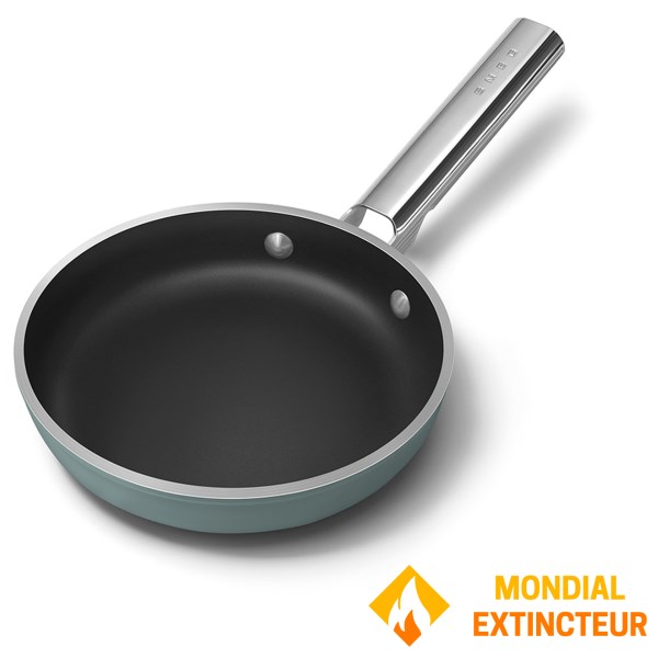 Smeg - Poële 24 cm Esthétique Années 50 vert mat